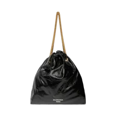 BALENCIAGA Crush Medium Tote Bag "Black"