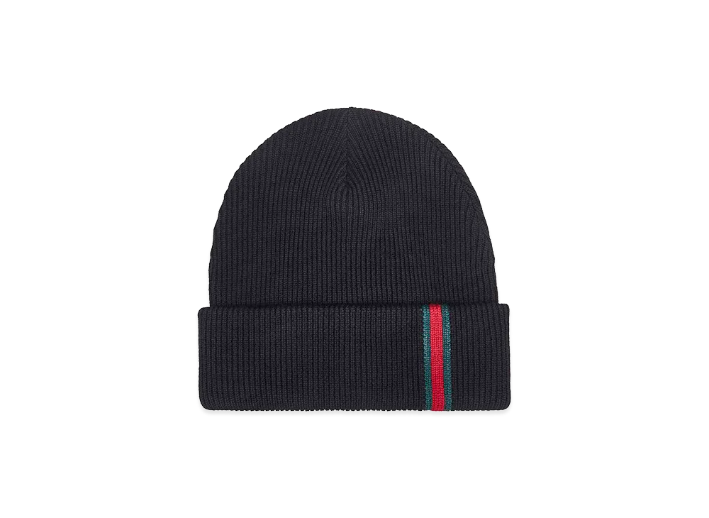 グッチ GUCCI ラベル付きニット帽ビーニー グッチ GUCCI ラベル付き ウールニット ハット 