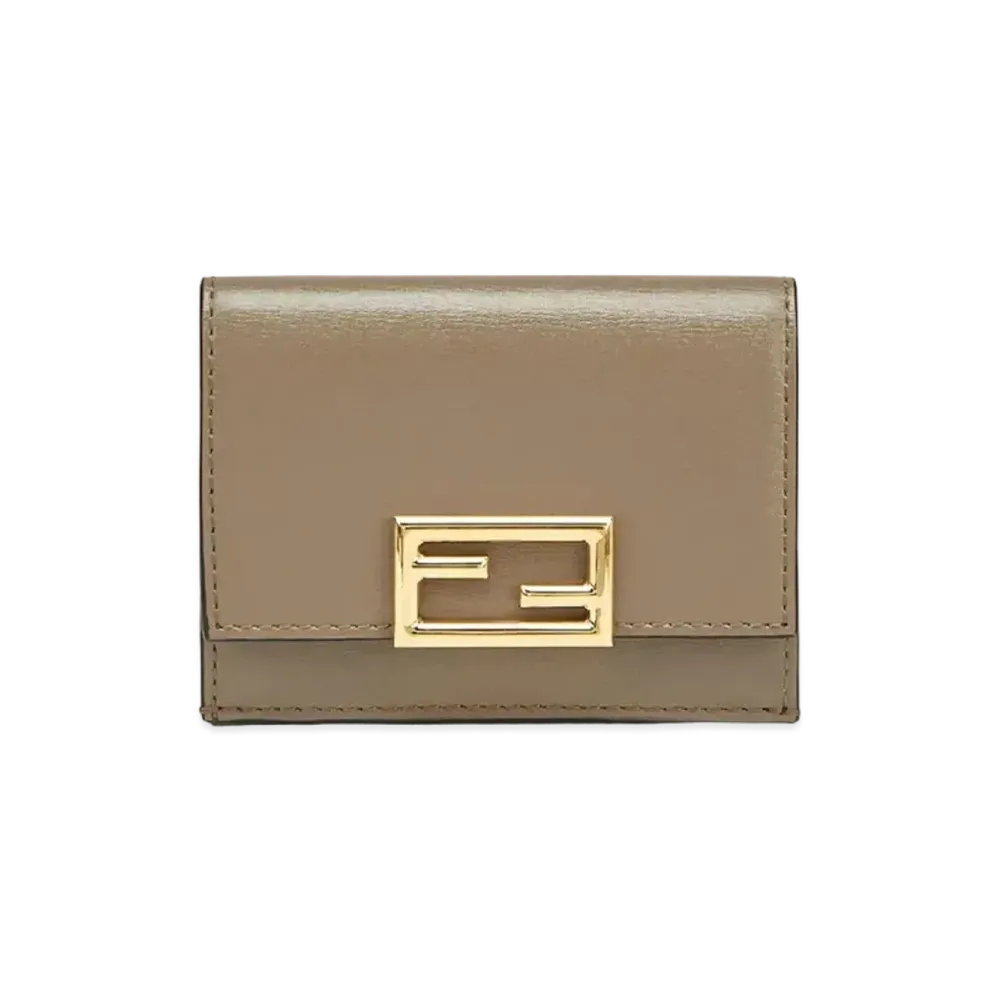 FENDI Micro Tri-Fold Wallet Leather "Gray"