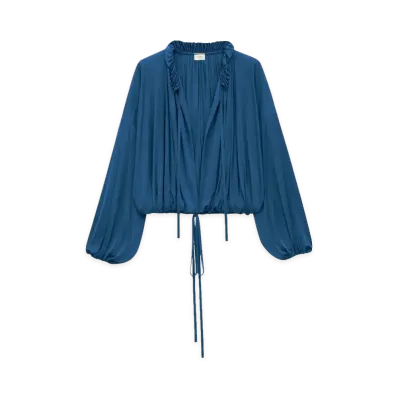 Saint Laurent Women's Shirts "Petrol"