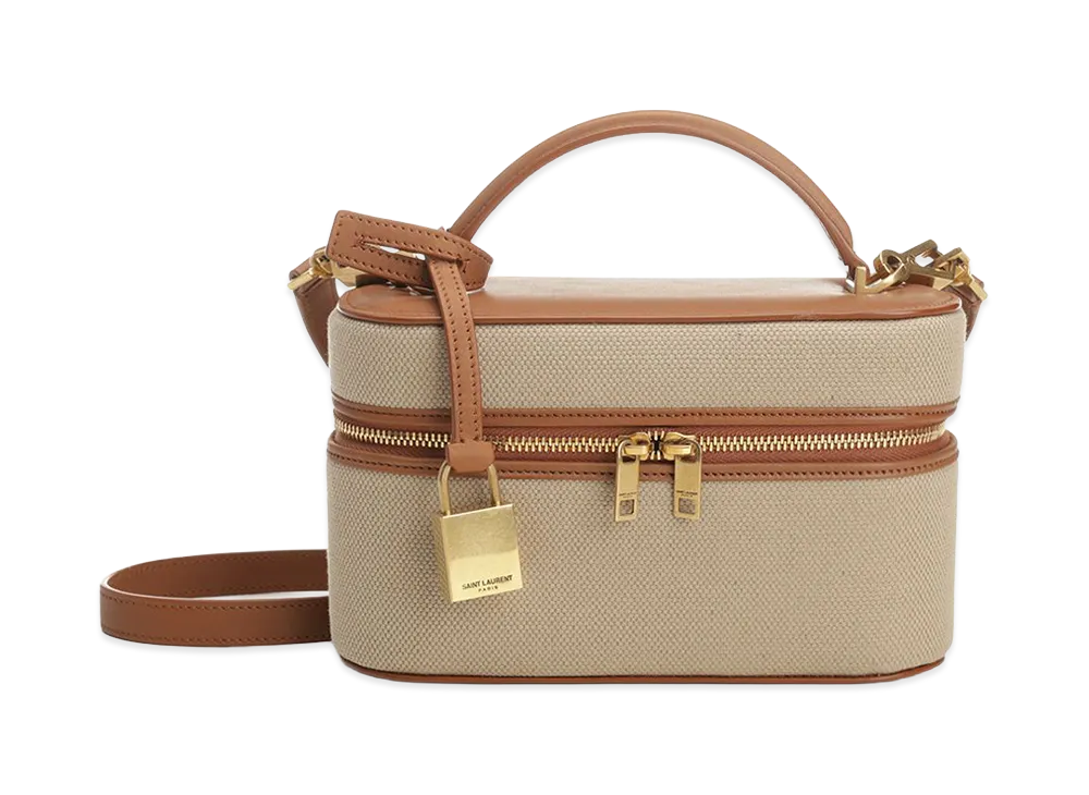 Saint Laurent Women's YSL Vanity Bag "Beige"