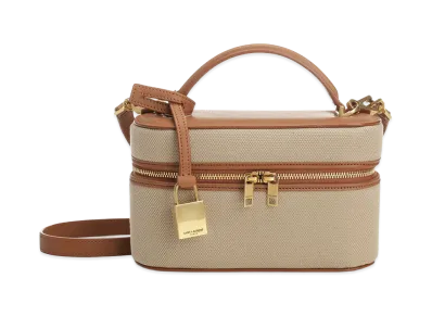 Saint Laurent Women's YSL Vanity Bag "Beige"