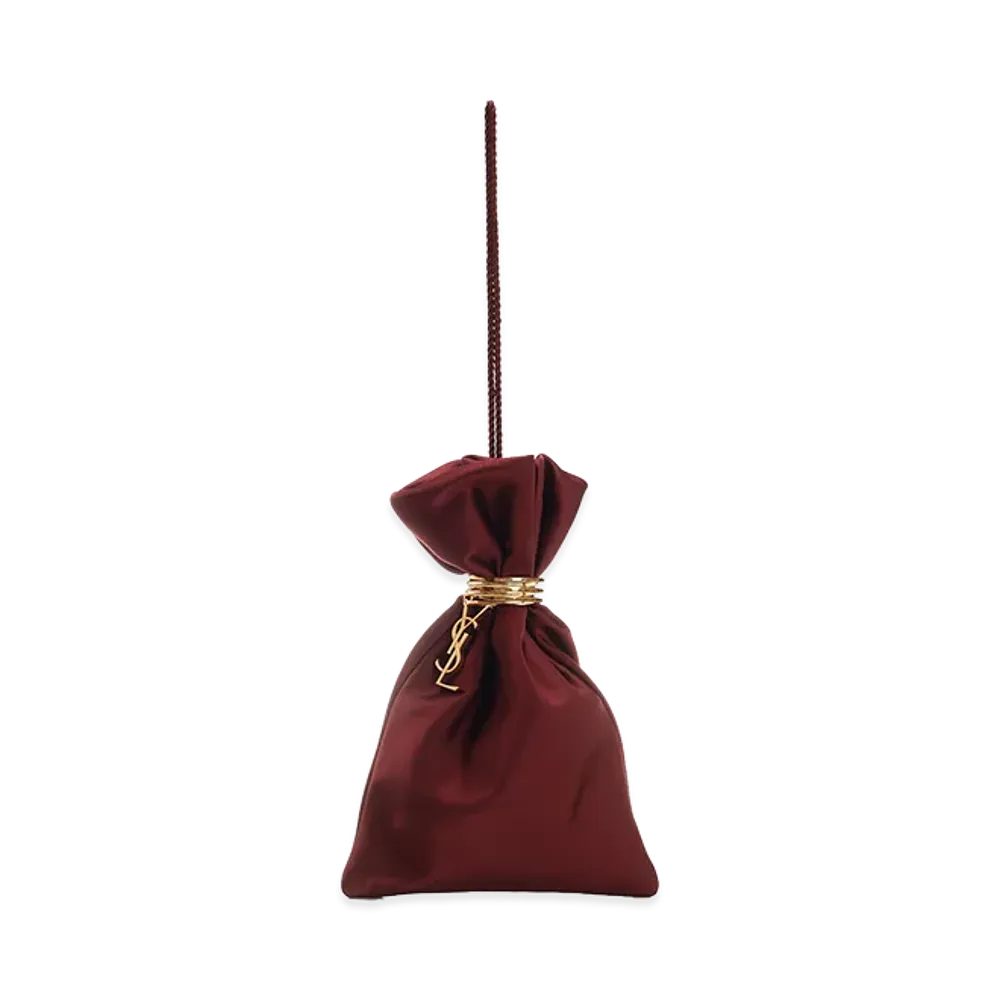 Saint Laurent Women's Evening Pouch "Bordeaux"