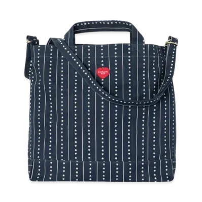 Carhartt WIP Drewe Tote Big "Heart C PinstripeInk/Natural"