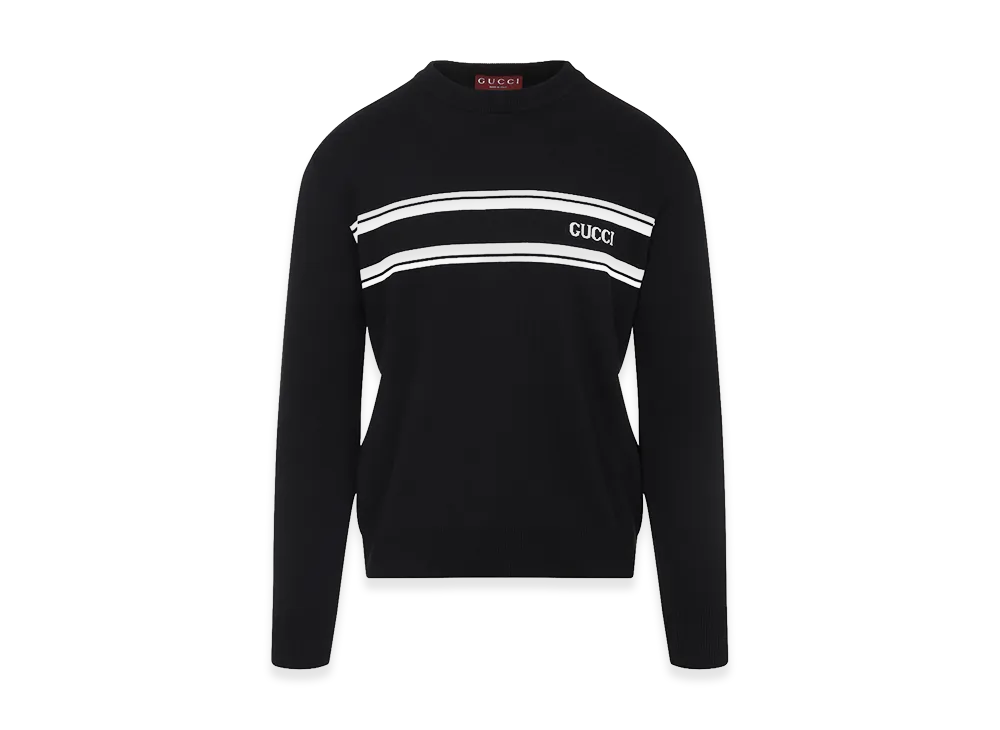 GUCCI 'Intarsio Gucci' Sweater "Black"