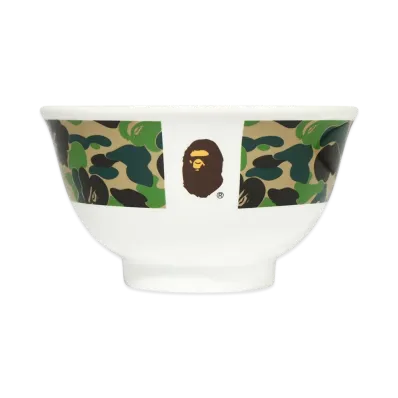 A BATHING APE ABC Camo Rice Bowl "Green"