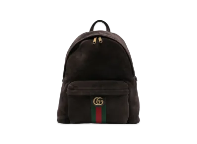 GUCCI Suede Medium Ophidia Backpack "Brown"