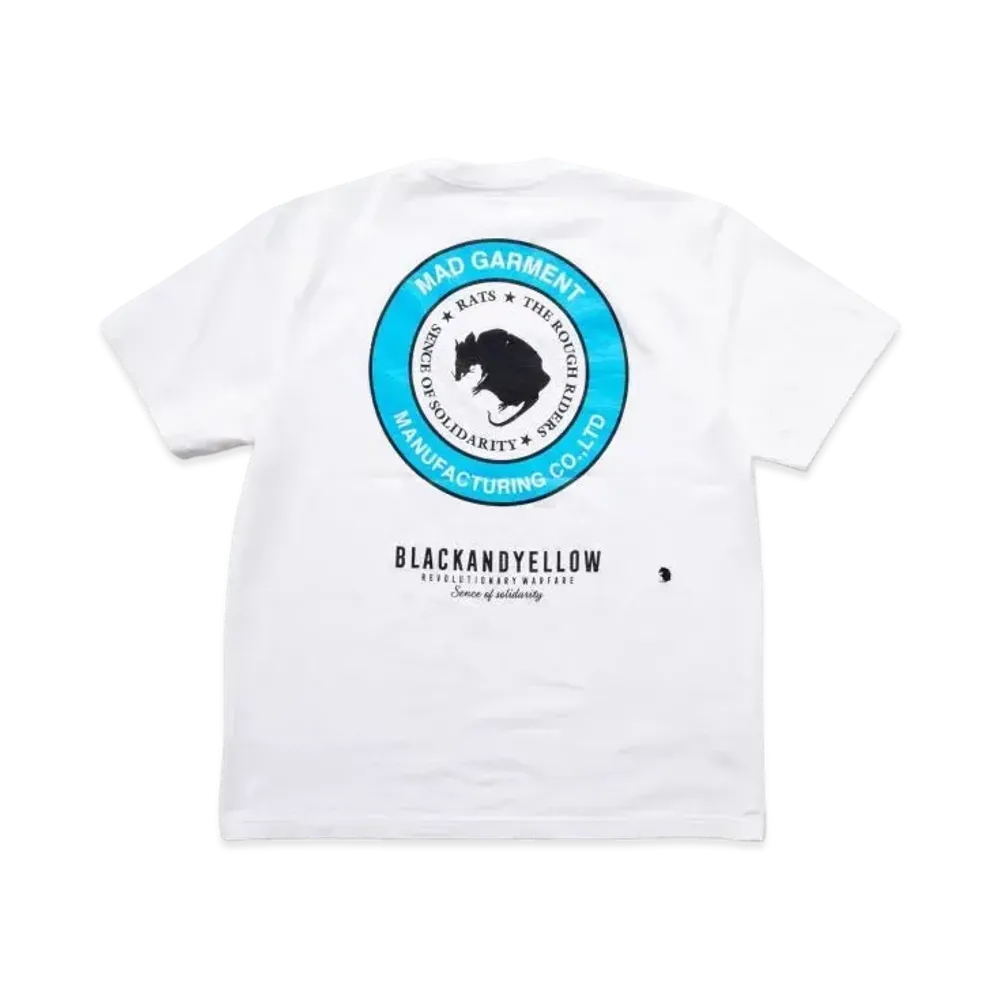 RATS Two Wheel Tee "White L.Blue"