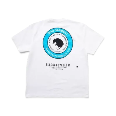 RATS Two Wheel Tee "White L.Blue"