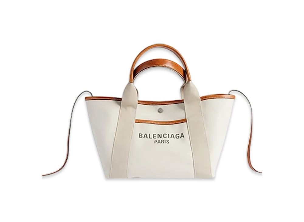 BALENCIAGA Biarritz Tote Bag Small "White"