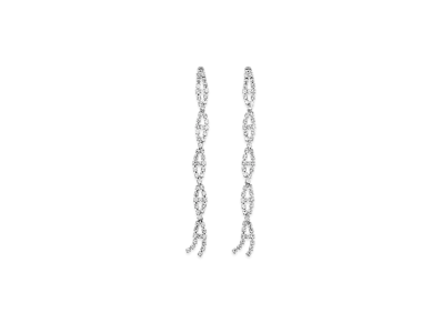 BALENCIAGA Riviera Earrings "Shiny Silver"