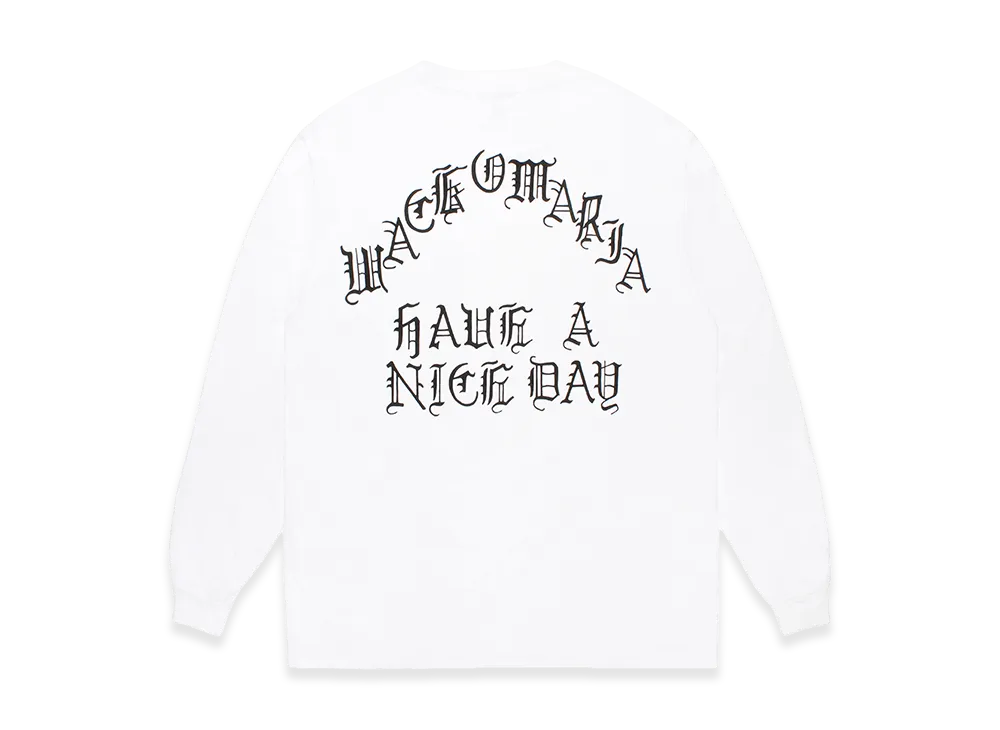 WACKO MARIA Washed Heavy Weight Long Sleeve T-Shirt WACKO MARIA Washed Heavy Weight Long Sleeve T-Shirt