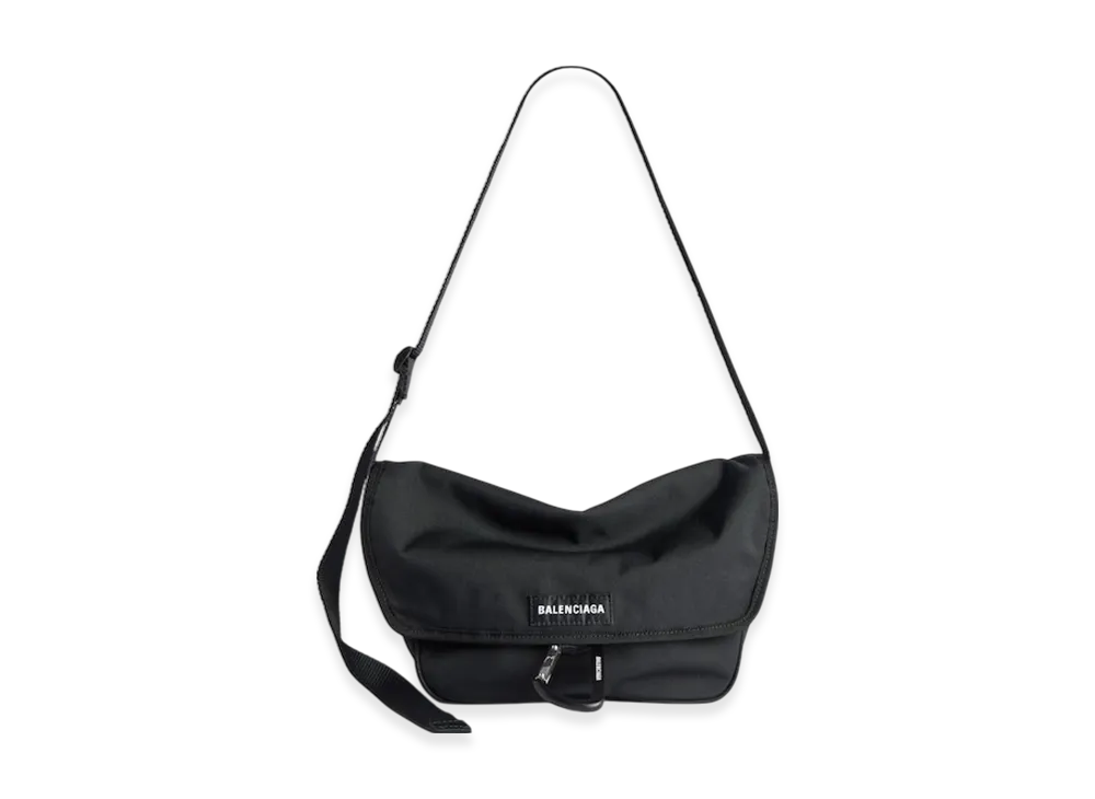 BALENCIAGA Explorer Flap Messenger Bag Small "Black"