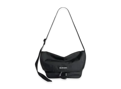 BALENCIAGA Explorer Flap Messenger Bag Small "Black"