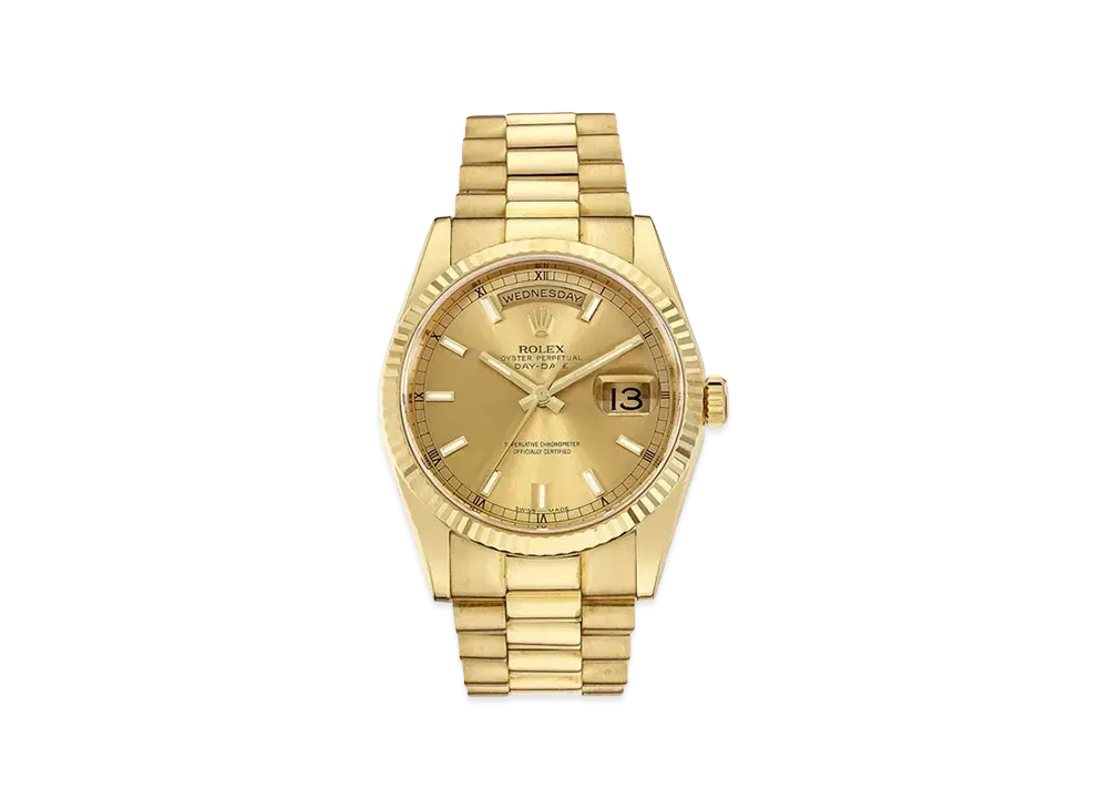 ROLEX Day-Date "Champagne/Yellow Gold"