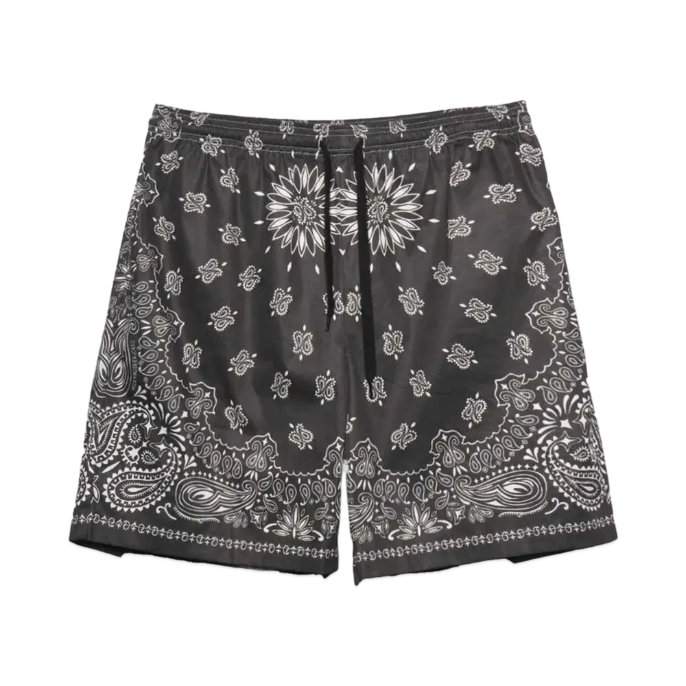 Hide and Seek Bandana Pattern Short(24ss) "BLACK"