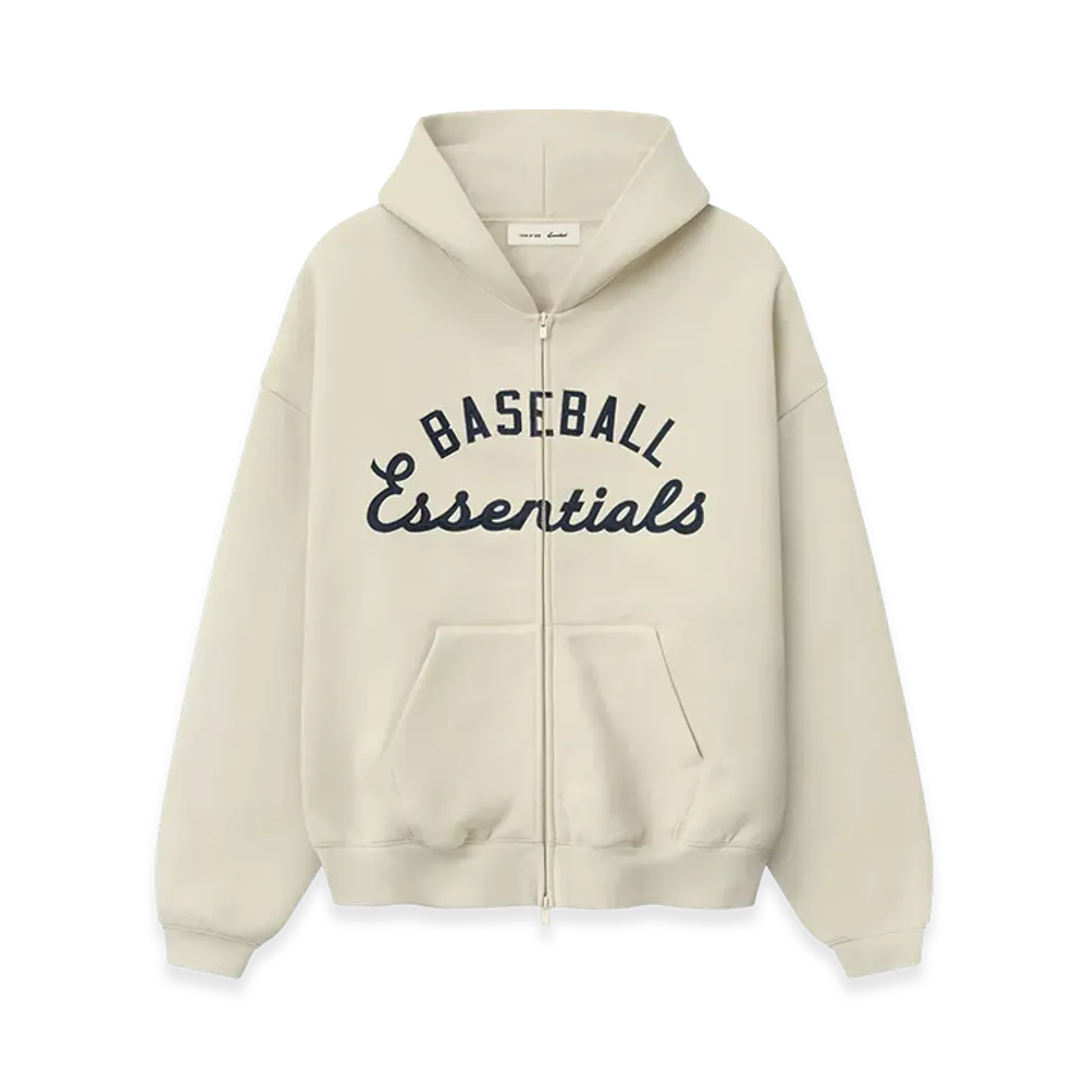 FEAR OF GOD ESSENTIALS MLB Full Zip Sport Hoodie "Oat"