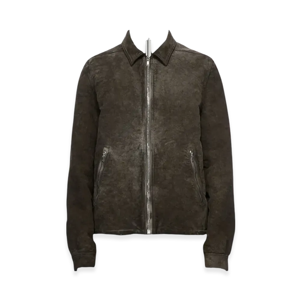 Rick Owens DRKSHDW Porterville Zipfront Jacket in Cotton Moleskin "Dust"