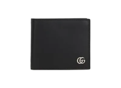 GUCCI Leather GG Marmont Wallet "Black"