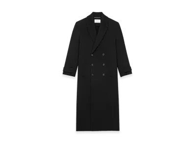 Saint Laurent Women's Wool Coat "Black"