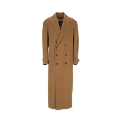 Saint Laurent Women's Coats "Camel"