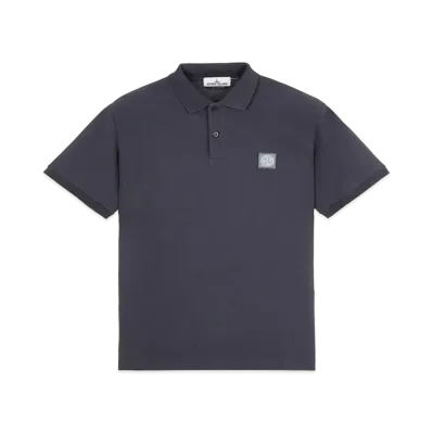 Stone Island 22R39 50/2 COTTON PIQUE_REGULAR FIT "Ink Blue"