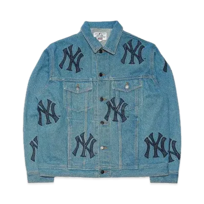 Supreme New York Yankees Denim Trucker Jacket "Blue"