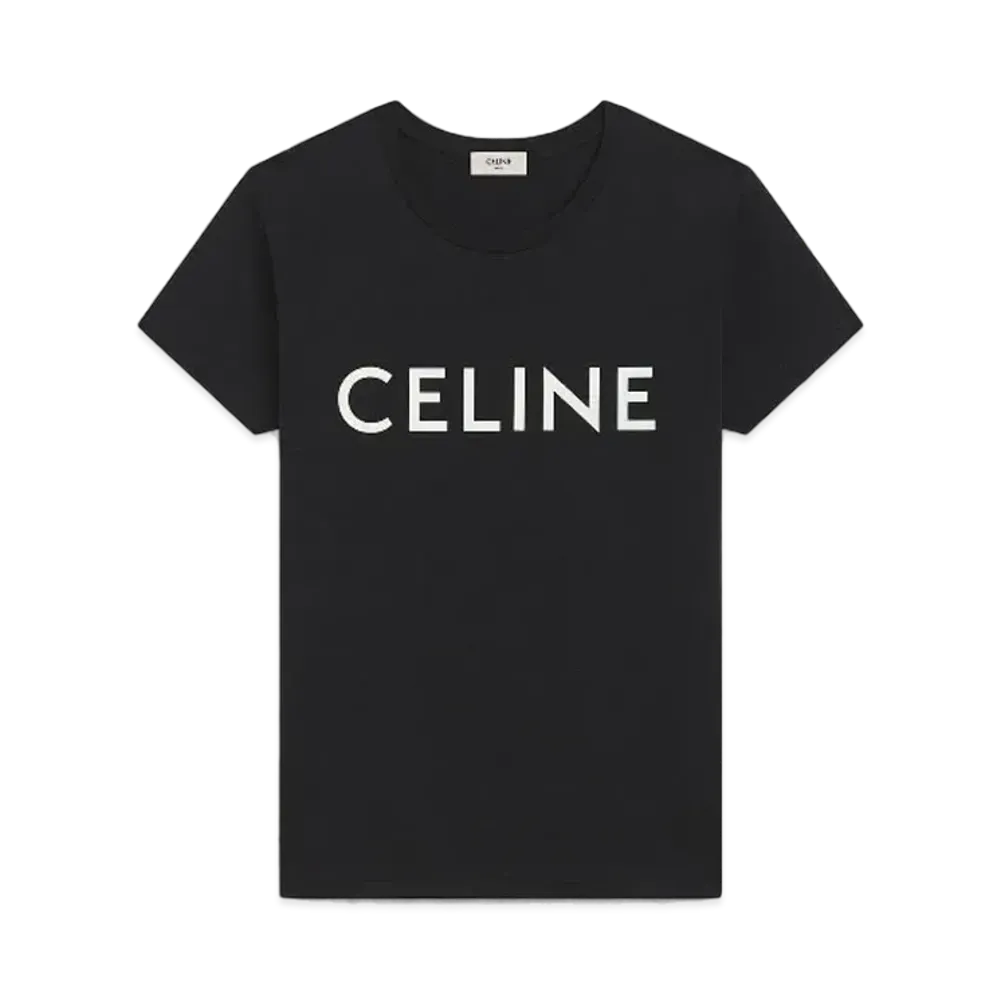 セリーヌ Tシャツ / コットン "ブラック/ホワイト" 2X308916G.38AW