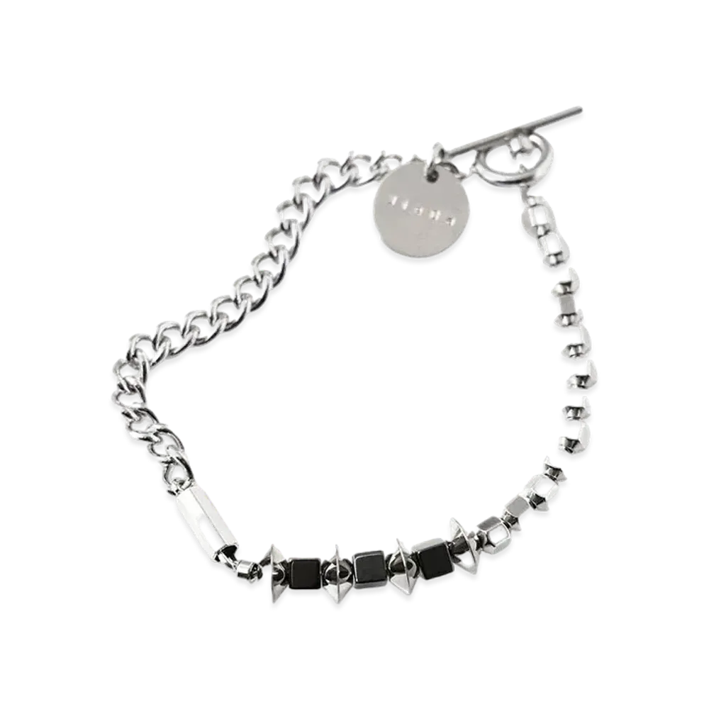 JieDa HEMATITE BRACELET "SILVER"