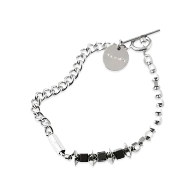 JieDa HEMATITE BRACELET "SILVER"