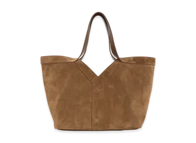 Saint Laurent Women's Suede Small Y Tote Bag "Brown"