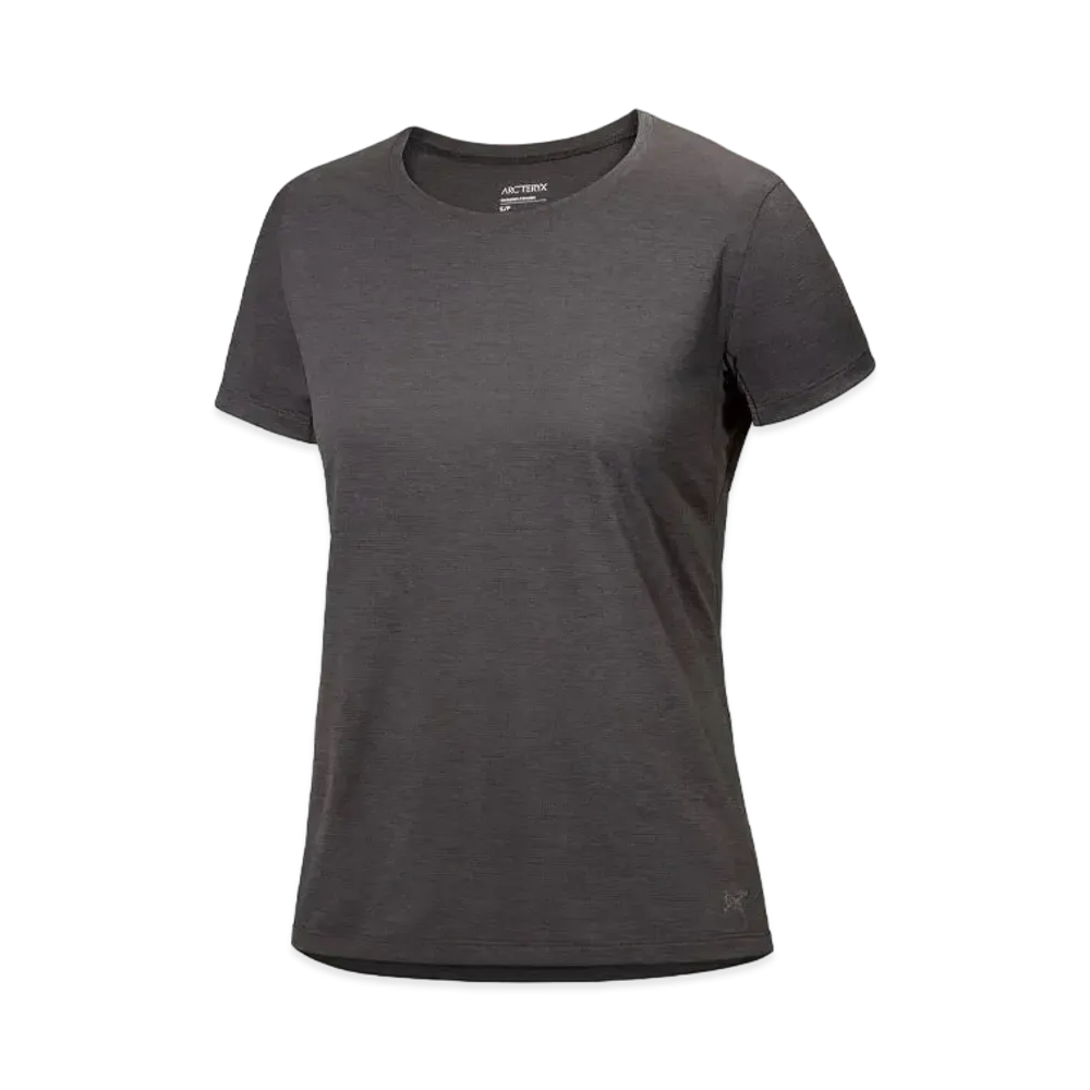 ARC'TERYX Women's Teema Crew Short Sleeve X000007309 "Black Hether"