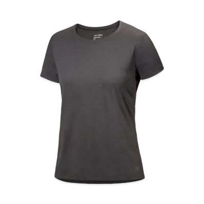 ARC'TERYX Women's Teema Crew Short Sleeve X000007309 "Black Hether"