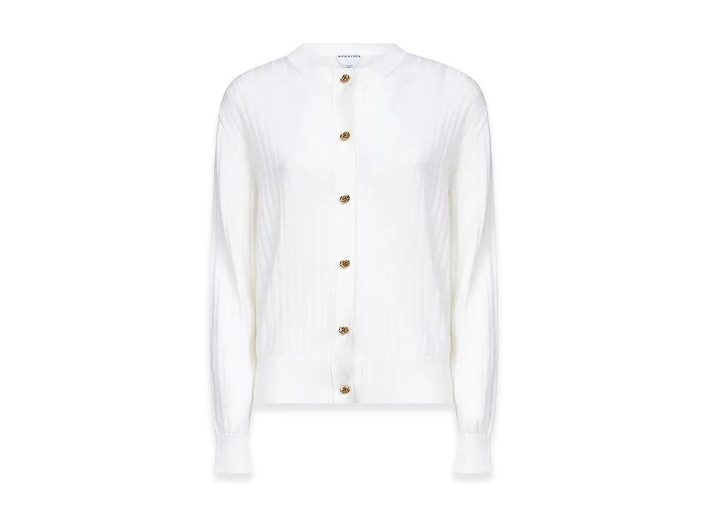 Bottega Veneta Women's Wool Cardigan "White"