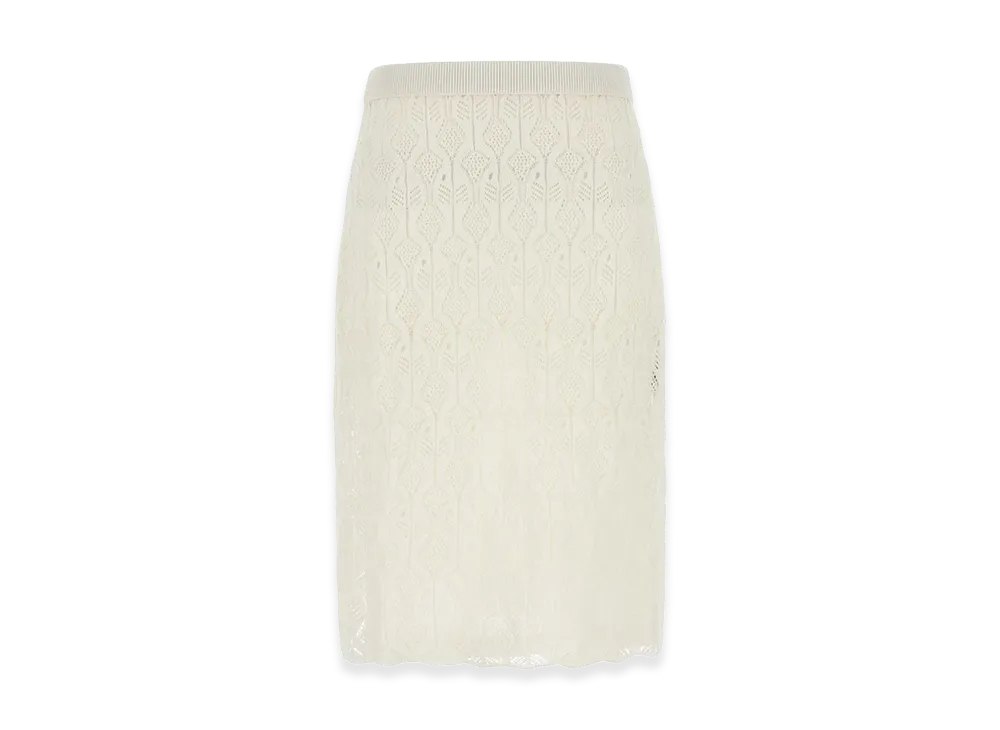 Bottega Veneta Women's Lace Skirt "White"