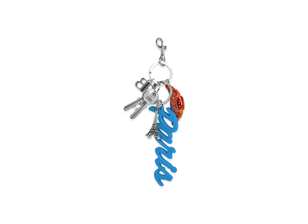 【BALENCIAGA】Tourist Paris Croissant チャーム/キーリング Women's Tourist Paris Croissant Charm/keychain in Multicolor