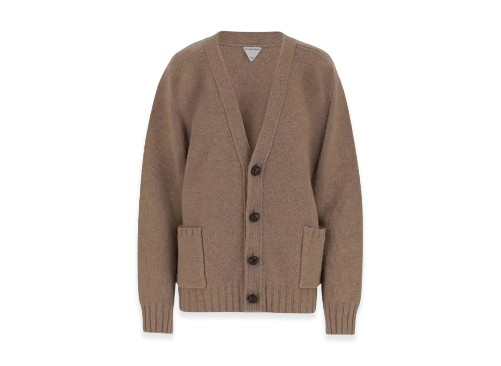 Bottega Veneta Biscuit Wool Cardigan "Camel"