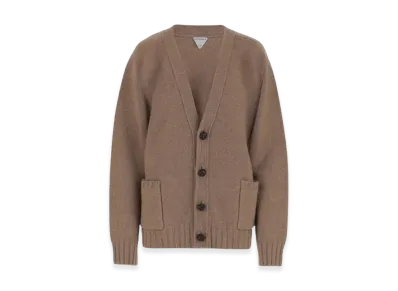 Bottega Veneta Biscuit Wool Cardigan "Camel"