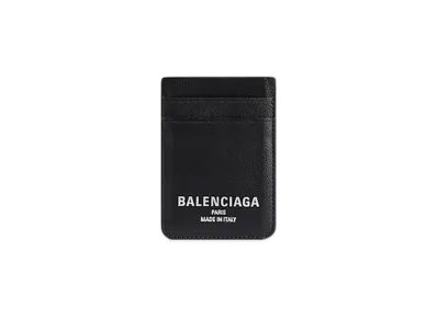 BALENCIAGA Credit Magnet Card Holder "Black"