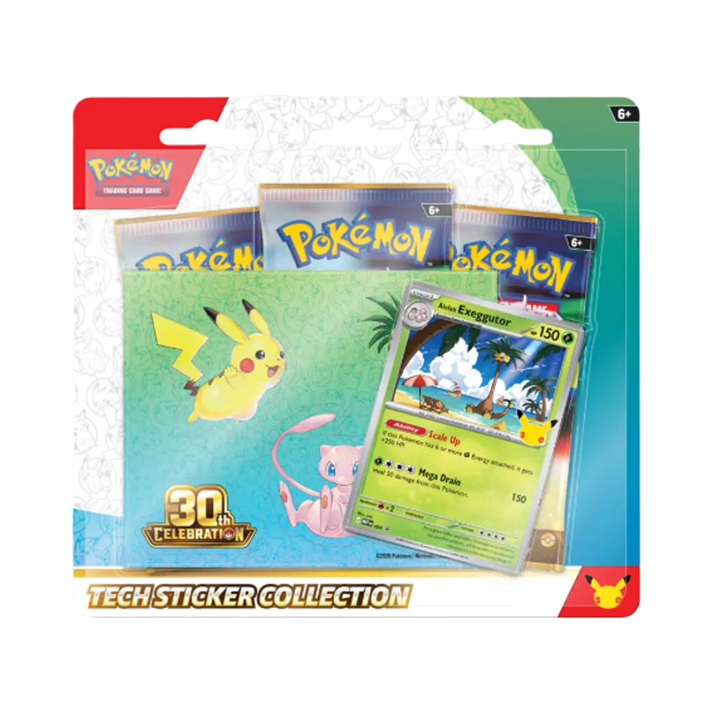 ポケモンカードゲームMEGA(英語版) テックステッカーコレクション「30th CELEBRATION (アローラナッシー)」