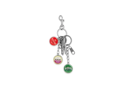 BALENCIAGA Charm/Keychain Bottle Caps "Silver/Multicolor"