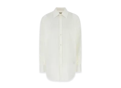 Saint Laurent Women's Cotton Shirt "White"