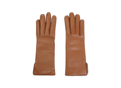GUCCI Women's Leather Gloves "Camel"