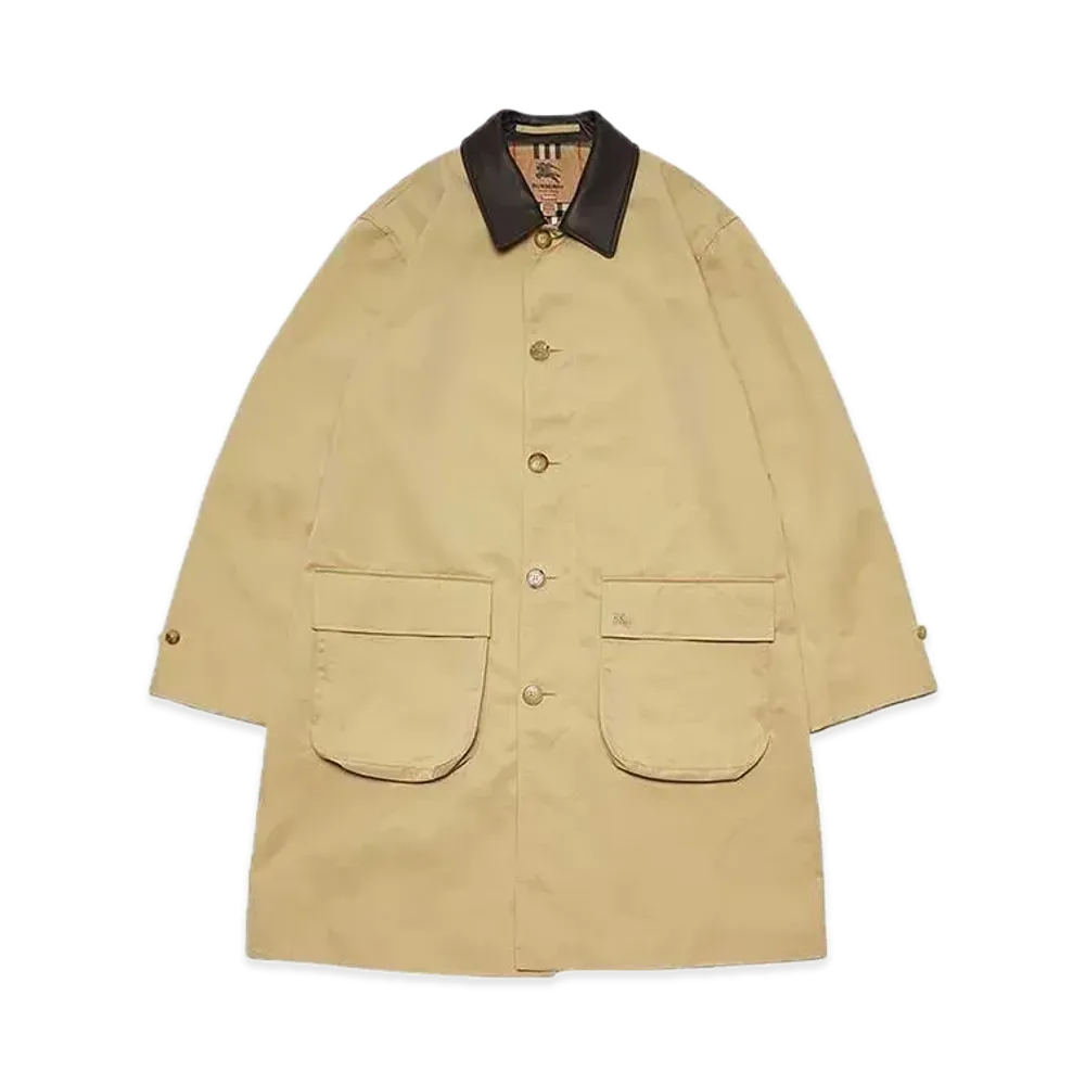 Supreme x Burberry Leather Collar Trench "Beige"