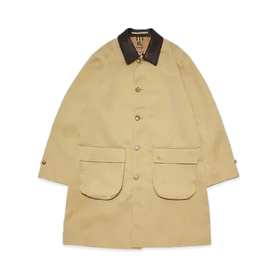 Supreme x Burberry Leather Collar Trench "Beige"