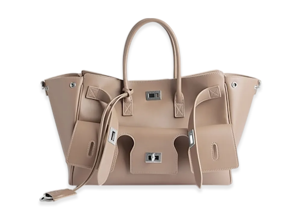 BALENCIAGA Bel Air Carryall Bag Small "Beige"