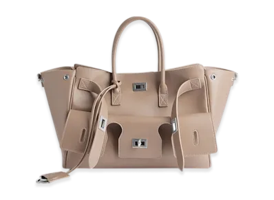 BALENCIAGA Bel Air Carryall Bag Small "Beige"