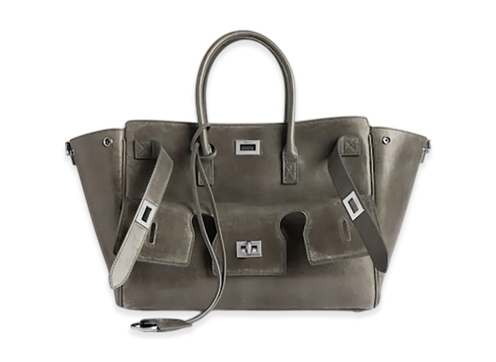 BALENCIAGA Bel Air Carryall Bag Small "Khaki"