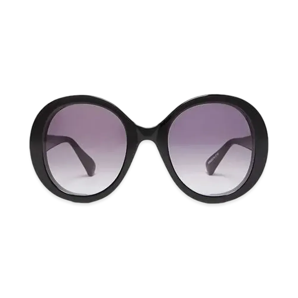 Max Mara Rene Oversized Round Sunglasses "Black"