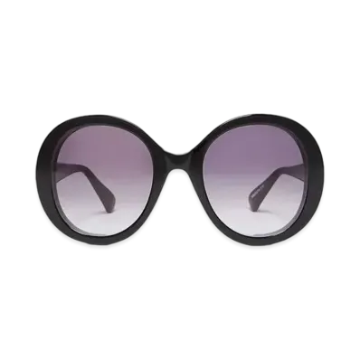 Max Mara Rene Oversized Round Sunglasses "Black"